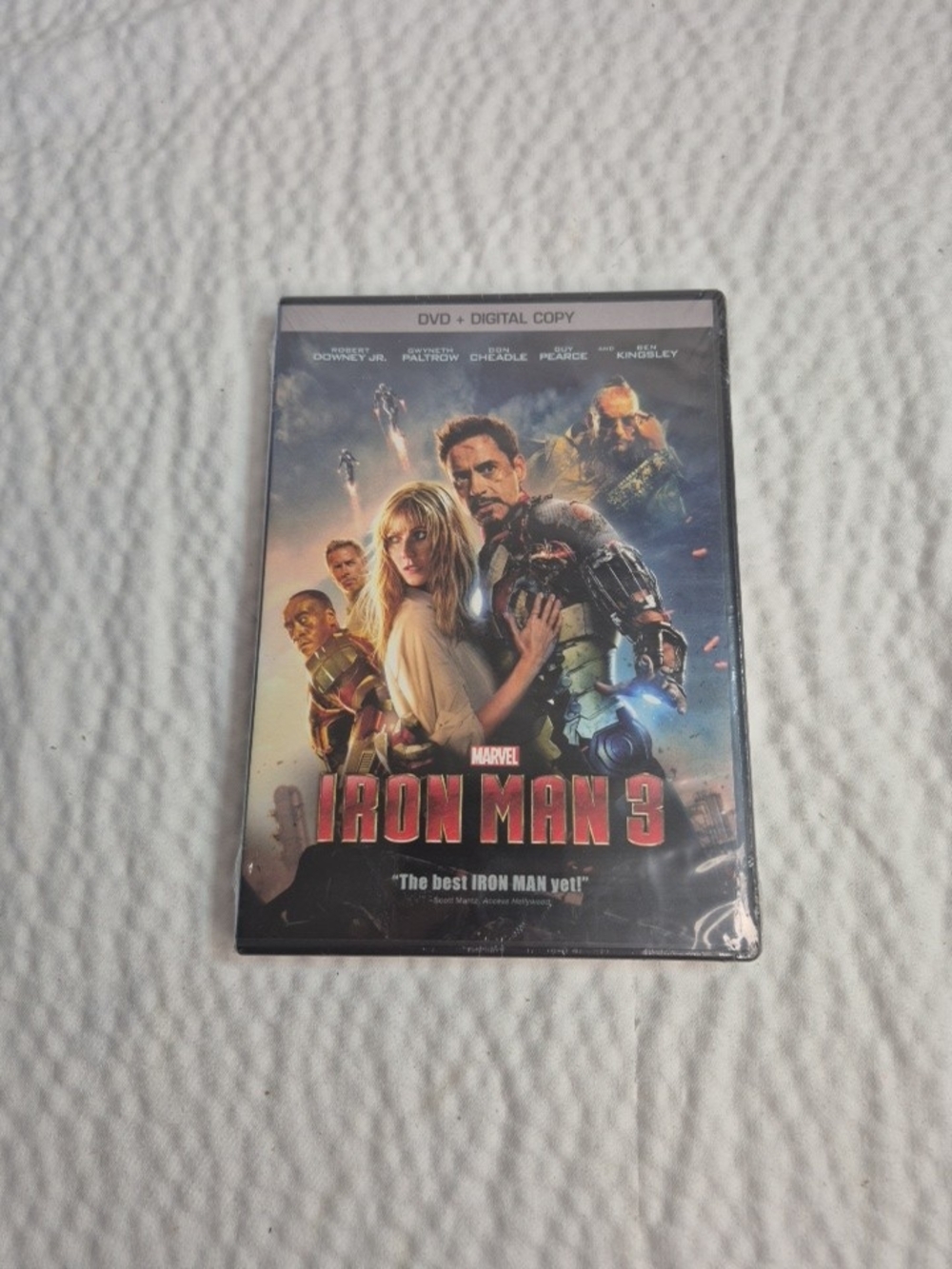 Marvel Iron Man 3 DVD + Digital Copy Robert Downey Jr. Gwyneth Paltrow